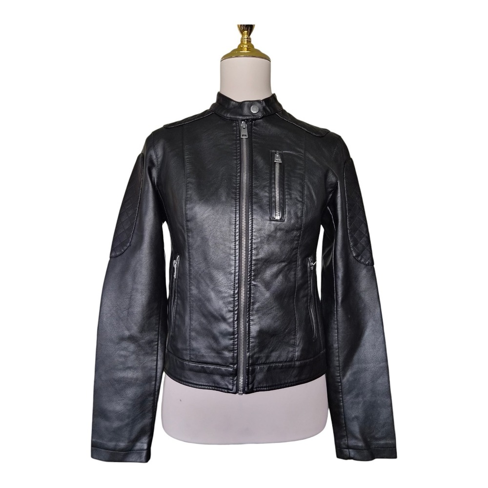 Levi's Women's Faux Leather Motocross Racer Jacket - XSmall New Without Tag - Picture 2 of 13